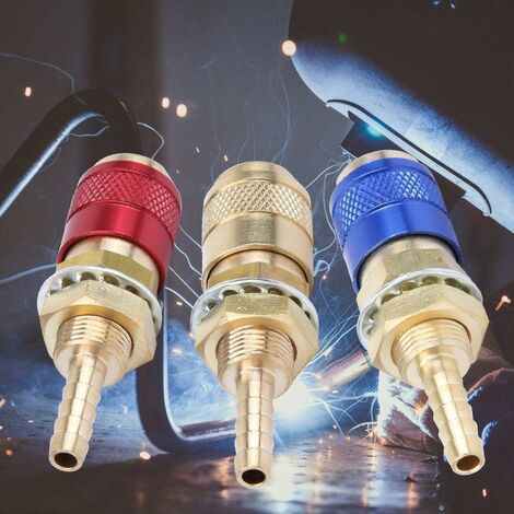 Connecteur Rapide M6 Pour Tuyau Gaz/eau – Raccord Cuivre Pour Torche De Soudage MIG/TIG – Embout Pneumatique – Facile Et Rapide à Installer