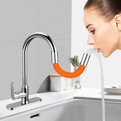 Extension de robinet flexible 360 - pour salle de bain extérieure