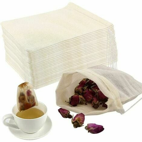 Sachets filtre à thé jetables en vrac, 100 pièces, sachet de filtre à thé à
