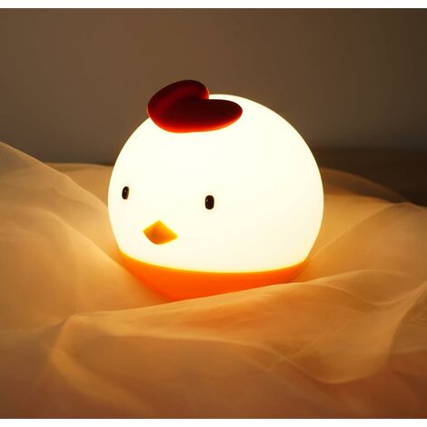 Veilleuse pour enfants, jolie lampe de chevet en silicone, contrôle  tactile, rechargeable portable et dimmable, cadeau d'anniversaire de Noël  pour garçons et filles