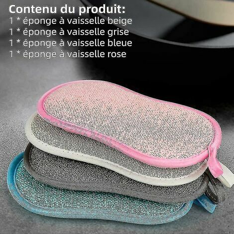 20pcs Éponges à Vaisselle Lavable,Eponge Lavable Vaisselle Reutilisable,  Nettoyage Éponge de Récurage Multi-usages