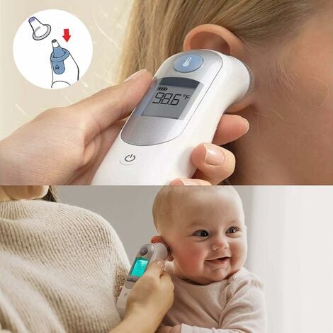 Thermomètre auriculaire, bouchons de recharge pour tout type de thermomètres  numériques, housses jetables pour bébé enfant (