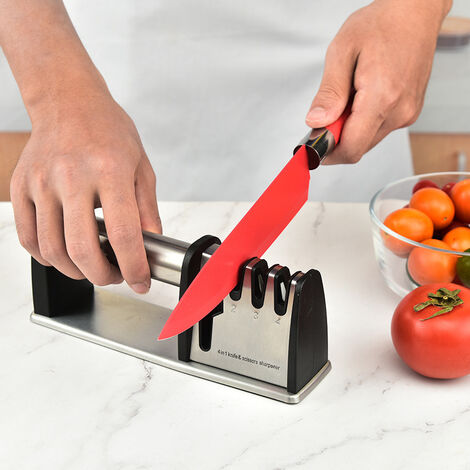 XVX Aiguiseur couteaux professionnel aiguiseurs de couteaux Manuel - affuteur  couteau de cuisine，Irisfr（1pcs）