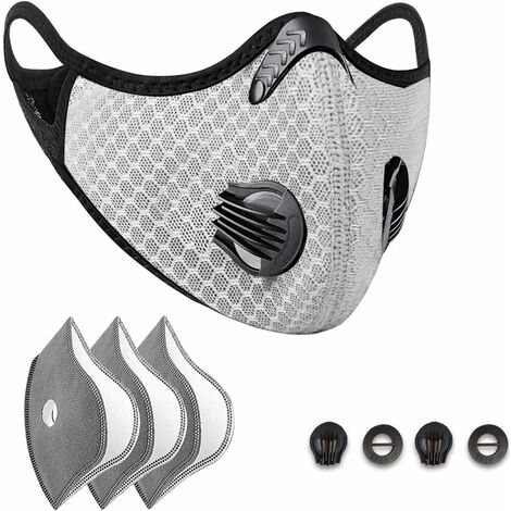 Masque anti-poussière charbon actif masque d'équitation élastique