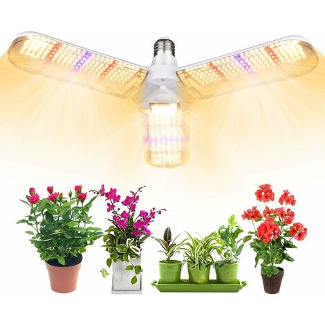 Lampe de Plante, Lampe de Croissance pour Plantes LED Plante Lampe Horticole  Parfait pour Plantes Intérieur 4 têtes (60W)