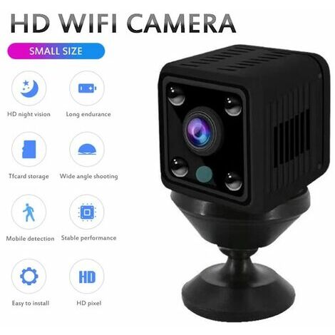 Mini Camera Espion Enregistreur, Full HD 1080P Magnetic Spy Cam sans Fil  Nanny Caméra Cachée avec