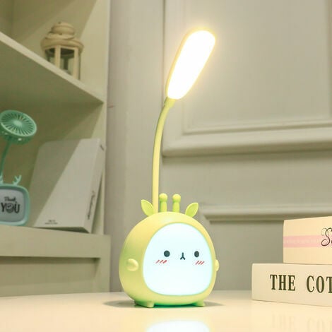 Lampe de Bureau LED Portable et Pliable, Lampe de Lecture Lampe LED  Rechargeable+USB Câble