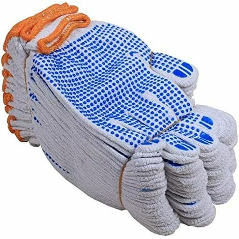 PAIRE GANTS COTON BOUCLETTE ANTI CHALEUR