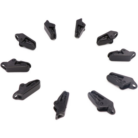 30 Pièces Clips de Bâche Noir Pinces pour Bache Reutilisable Robuste Clip  de Tente Pince Piscine