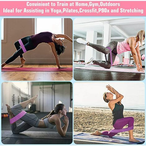 1 Anneau 4 Elastiques de Latex Musculation Yoga GYM Exercice Fitness Pilates