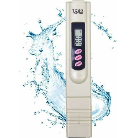 Testeur d'eau numérique, TDS S.G. Thermomètre Stylo d'analyse de l'eau de  haute précision pour l'eau potable, les piscines, les aquariums