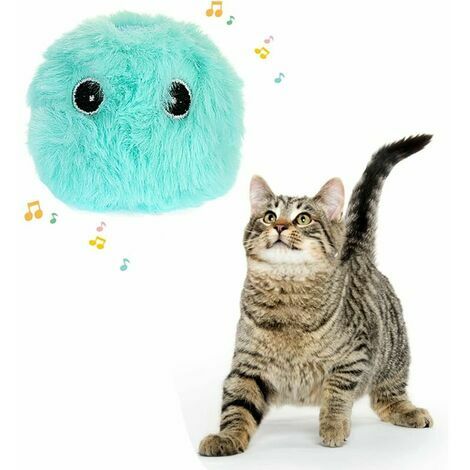 Boule jouet en laine herbe à chat - Balles et boules pour chat