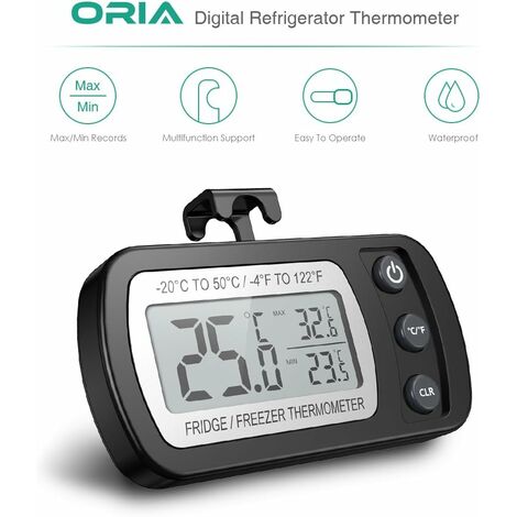 Thermomètre numérique convivial écran LCD pour réfrigérateur