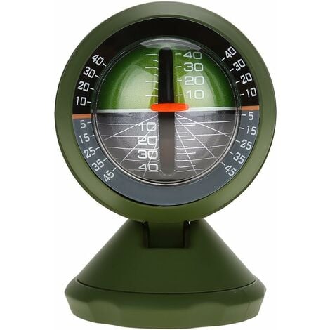 Inclinomètre de Voiture, Angle Niveau de Pente Mètre Extérieure  Multifonction Pente Mesure (Vert, 5.585.8cm)——Adélala