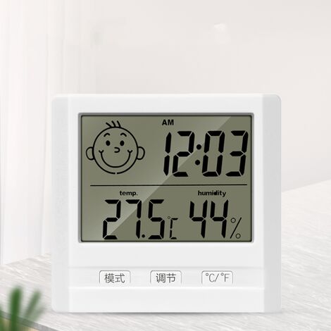 Mini thermomètre intérieur, hygromètre intérieur de haute précision, /  commutable, pour détecter l'humidité et