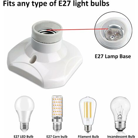 Douille ampoule - Soquet ampoule - Douille lumière - Douille de lampe -  Douille intérieure - Kit Complet Douille E27 + Fiche Dcl 2P+T - Debflex 