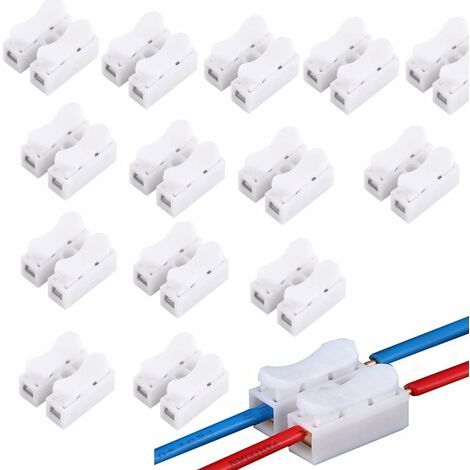 20 Pcs Connecteur de câble Connecteurs de fil ABS électriques