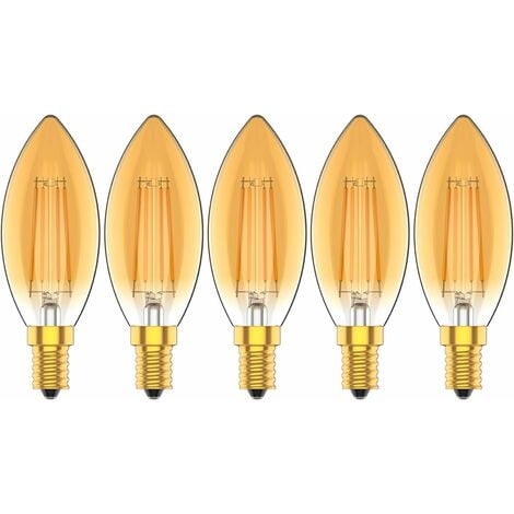 Ampoules Bougie à LED E14 4W, 30W Ampoule à incandescence