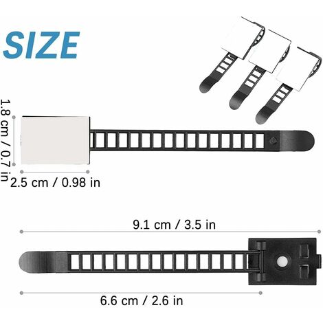 Clips serre-câble clips P Ø 9,5 mm 