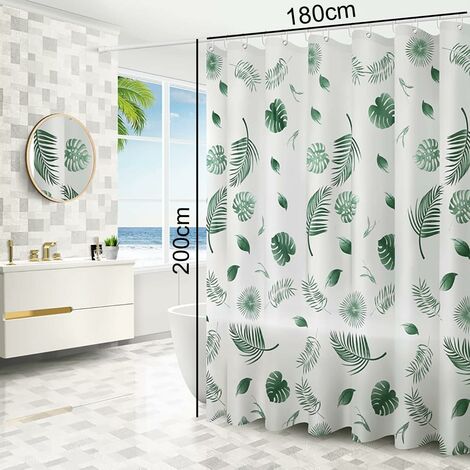 Rideau de douche en PEVA épais 200x200 cm,Résistant à l'eau et à
