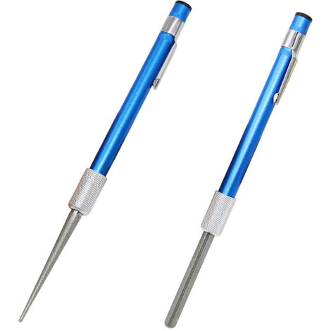 Stylo d'aiguisage (bleu), aiguisoir à diamant portable en 2