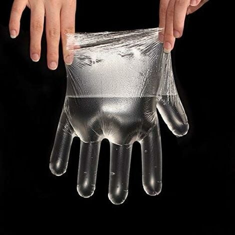 Gants jetables en Plastique Transparent, Protection Contre Les Virus, Gants  pour Cuisiner au Barbecue, pour la