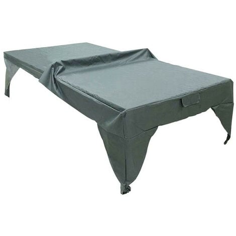 Housse de table de pingpong pliable et résistante à la poussière pour aire  de jeux - Pratique en extérieur - Imperméable - Facile à nettoyer -  Résistante à l'usure - Légère，Gris（280 x 153 x 73 cm）
