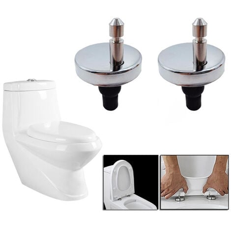 Fixations pour abattant de WC - modèle Allibert - écrous serrage