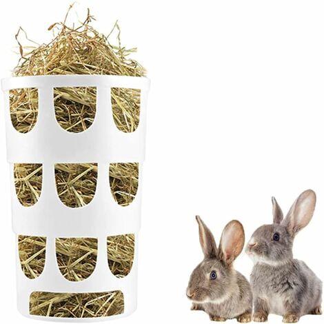 Mangeoire à foin en bois pour lapin, support d'herbe, accessoires de Cage