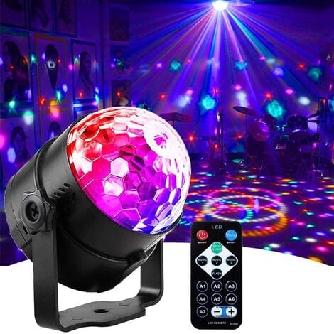 Boule Disco Lumières Disco， Lumière Soirée Lampe de Scène Éclairage de  Discothèque Projecteur Effet Spot Stade