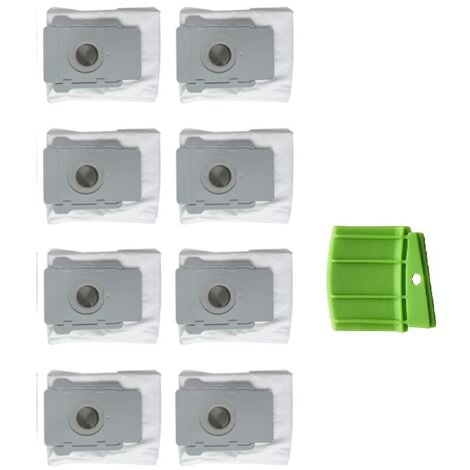 Lot de 8 Sacs d'aspirateur de Rechange pour iRobot Roomba i7 i7+ / i7 Plus  E5 E6 E7 S9 S9+ Aspirateur, Sacs jetables pour iRobot Roomba i7 Kit