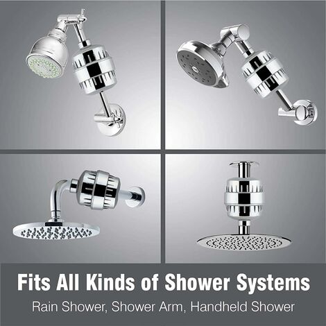 Éliminer les impuretés avec filtre de douche filtre 15 étapes pour douches  fr