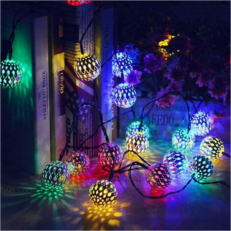 lampe marocaine ,guirlande lumineuse led,décoration de Nol,guirlande  lumineuse interieur, 2mètres 10 LED Multicolore decoration