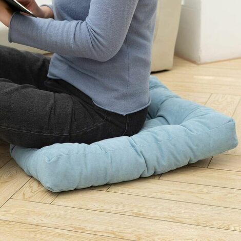 Coussin de sol, coussin de méditation carré pour s'asseoir sur le sol,  coussin de siège touffeté, coussin de méditation pour yoga, salon, canapé