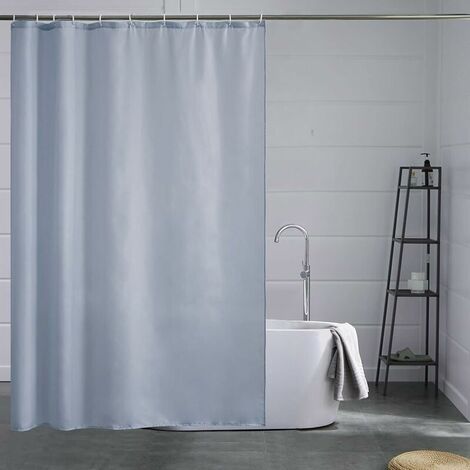 Rideau de douche textile anti-moisissure imperméable lavable rideau de bain  en tissu