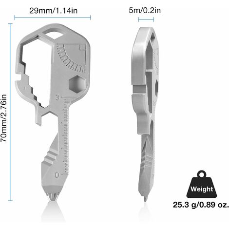 1pc Multifonction Porte-clés Outil, Multitool Comprend Ouvre