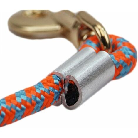 Crochet mousqueton 8,5 cm 85 mm couleur argent pour laisse de chien - corde  de plomb 