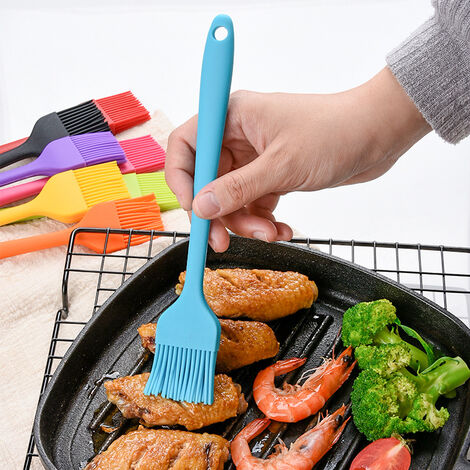 Pinceau de Cuisine,Pinceau à Pâtisserie,Pinceau Patissier Silicone,Pinceaux  de Barbecue en Silicone,pour Cuisiner,Barbecue, Gâteaux, Cuisson, 21  cm,Noir : : Cuisine et Maison