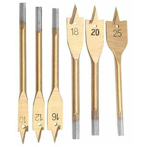 Jeu de 6 meches a bois plates 10-25mm shili tools – Cheapshop