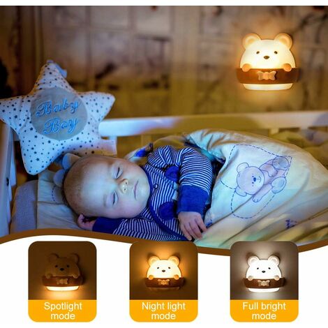 Veilleuse Enfant, Veilleuse Bebe avec Contrôle Tactile USB Rechargeable, Veilleuse  Portable Minuterie, 7 Couleurs Lampe Silicone, Cadeau Lumineux, Ambiance  Légère, Eclairage Intérieur，Irisfr（1pcs）