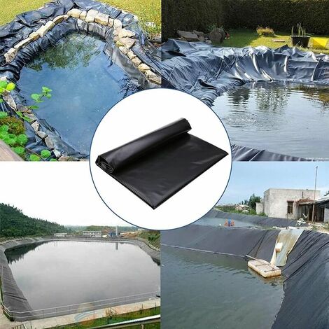 Bache pour étang - 3 m x 2 m - En polyéthylène haute densité - épaisseur :  0,2 mm - Pour