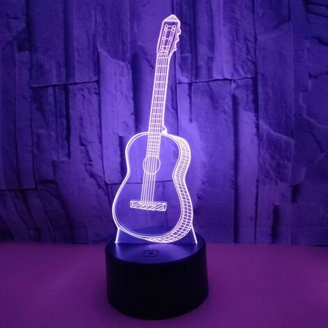Lampe Stitch avec guitare - Veilleuse enfant - Lampe enfant - Stitch -  Lampe 3D Lampe