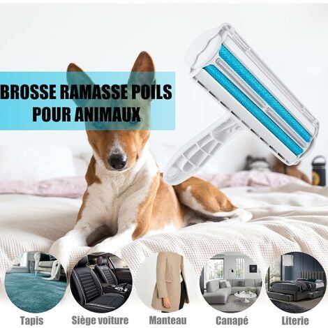 Sweeper Brush Brosse Anti Poils Animaux Ramasse Poils Chat/Chien