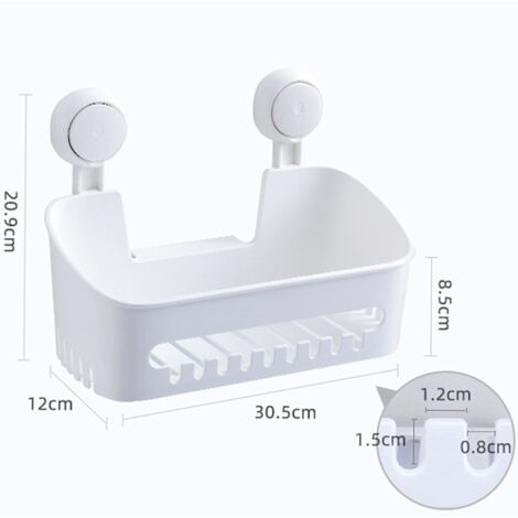 INTERDESIGN Panier de douche à ventouse plastique transparent forma pas  cher 