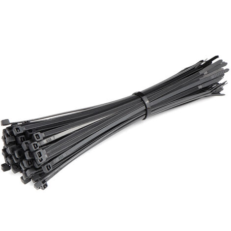 Collier de Serrage Plastique 450mm x 9mm Serre Câble Rislan Serflex Noir  Large d'attaches de câble Nylon Resistant UV Cable Ties, Lot de 50 Pièces :  : Bricolage