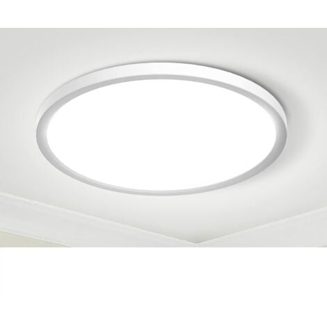 Plafonnier LED, 24W Luminaire Plafonnier Rond, Plafonnier Salle de