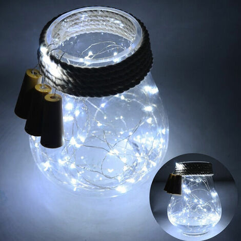 Bouchon de bouteille, avec lumière LED blanche chaude