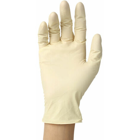 100 pièces/gants jetables épais sans poudre en caoutchouc latex gants  extensibles stériles de qualité alimentaire