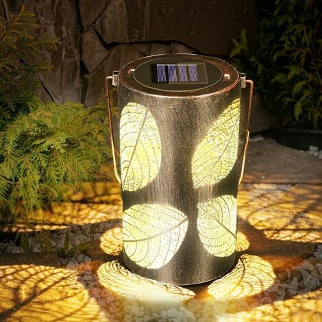 Jardin Paysage Solaire Lumière Led Lanterne Extérieur Suspendu Imperméable  à l'eau Lumière Cour Creuse Lampe de projection décorative