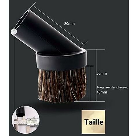 brosse aspirateur poils en crin de cheval